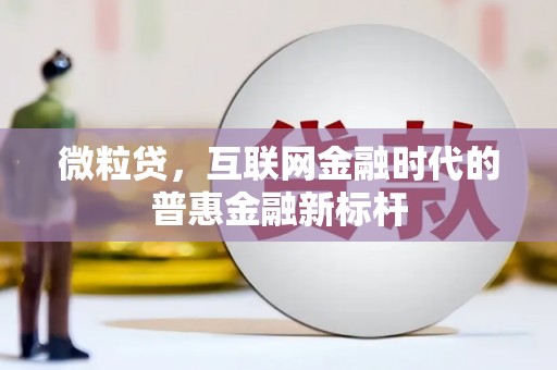 江源微粒贷，互联网金融时代的普惠金融新标杆