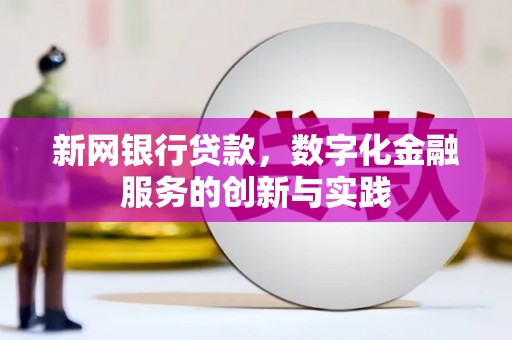 江源新网银行贷款，数字化金融服务的创新与实践