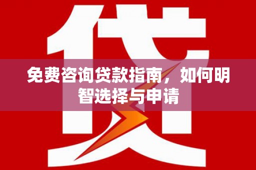江源免费咨询贷款指南，如何明智选择与申请