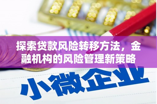 江源探索贷款风险转移方法，金融机构的风险管理新策略