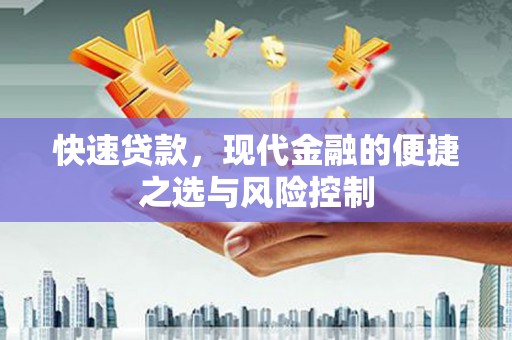 江源快速贷款，现代金融的便捷之选与风险控制