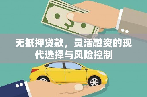 江源无抵押贷款，灵活融资的现代选择与风险控制