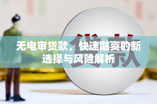江源无电审贷款，快速融资的新选择与风险解析