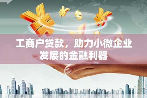 江源工商户贷款，助力小微企业发展的金融利器