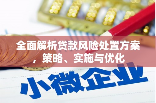 江源全面解析贷款风险处置方案，策略、实施与优化