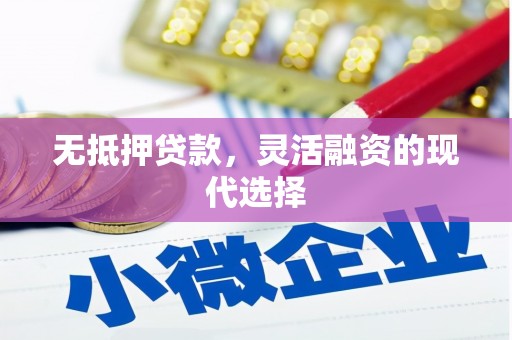 江源无抵押贷款，灵活融资的现代选择