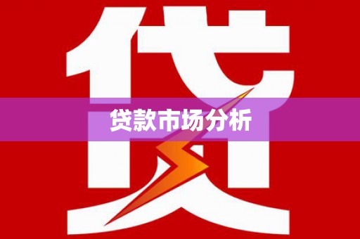 江源贷款市场分析
