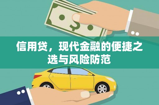江源信用贷，现代金融的便捷之选与风险防范