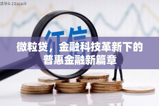 江源微粒贷，金融科技革新下的普惠金融新篇章