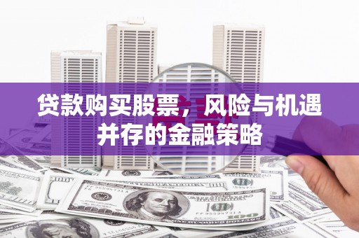 江源贷款购买股票，风险与机遇并存的金融策略