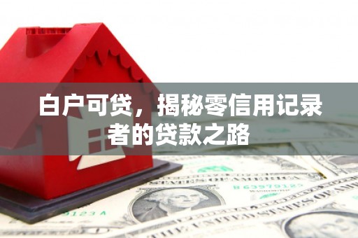 江源白户可贷，揭秘零信用记录者的贷款之路